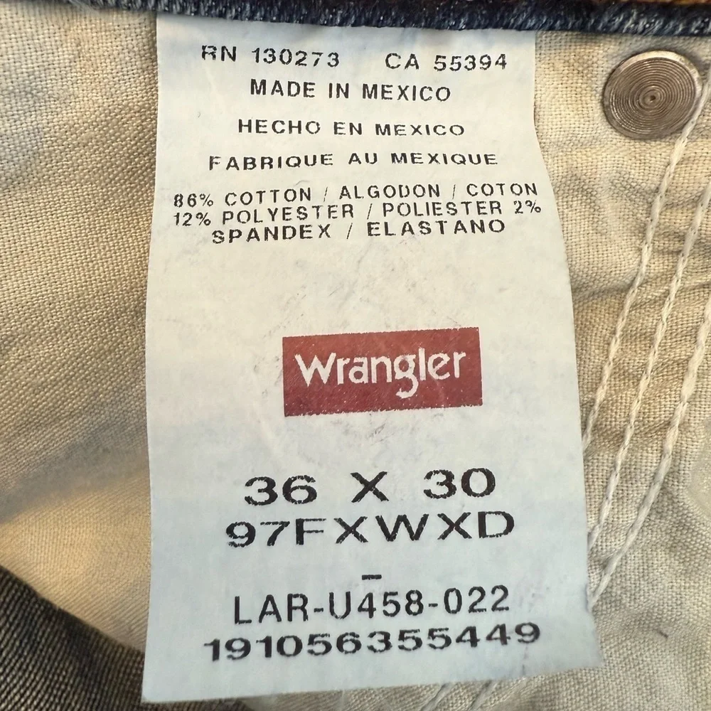 Wrangler Men's Blue Jeans, 36 x 30